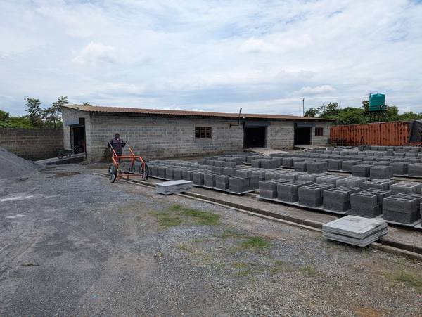 Concrete Block Production Yard - ALIJOE Trading and Farms Limited workshop